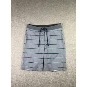Patagonia Hydro Series Board Shorts Mens 30 Gray Blue Swim Surf Beach